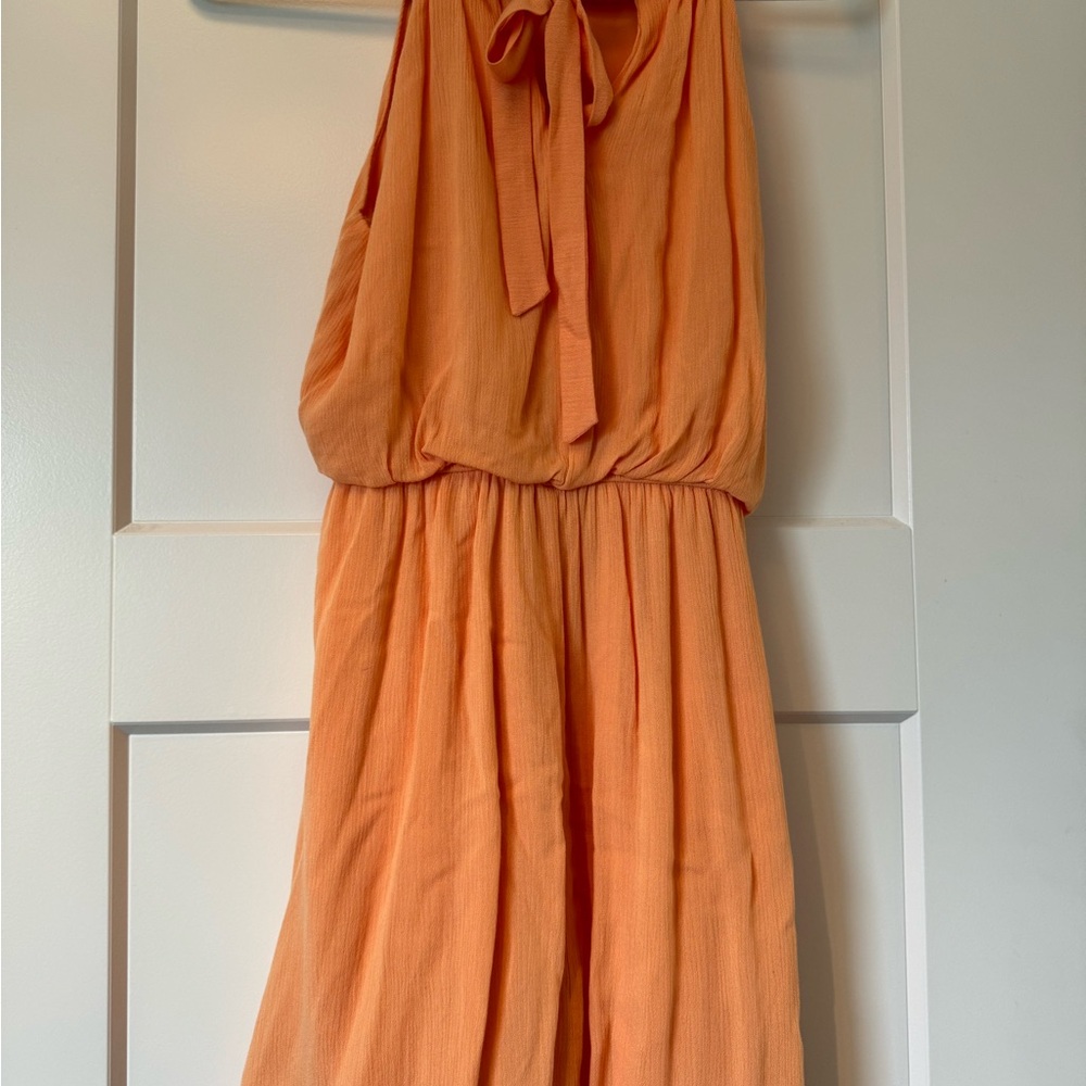 flowy orange dress never worn